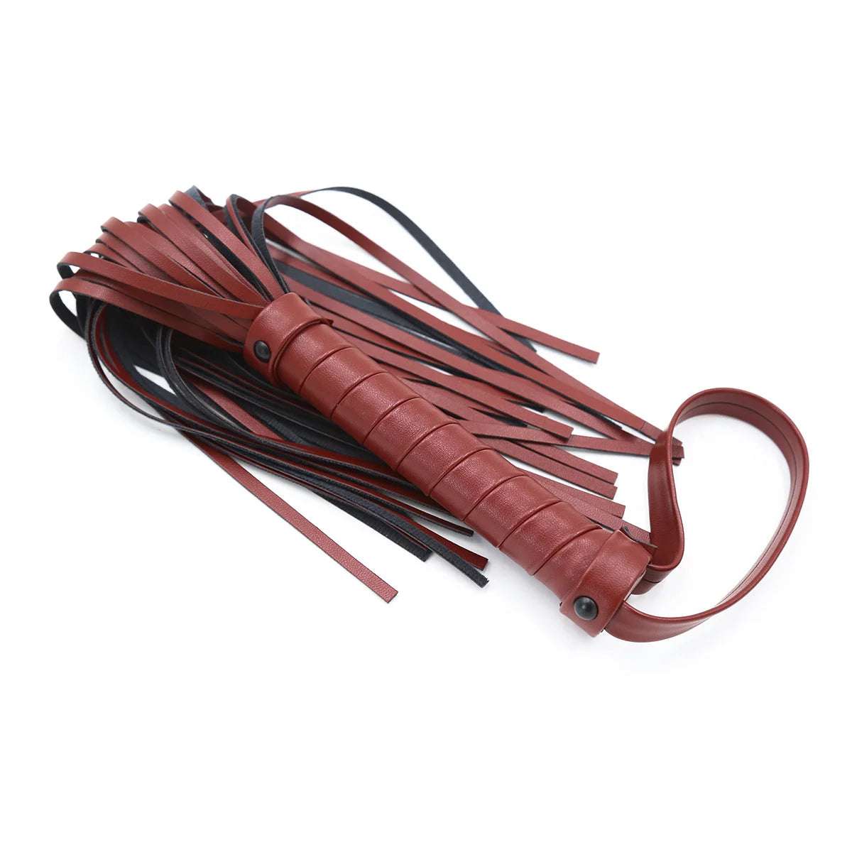 Black and Red BDSM Flogger Spank Toy