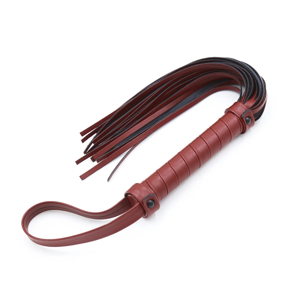 Black and Red BDSM Flogger Spank Toy