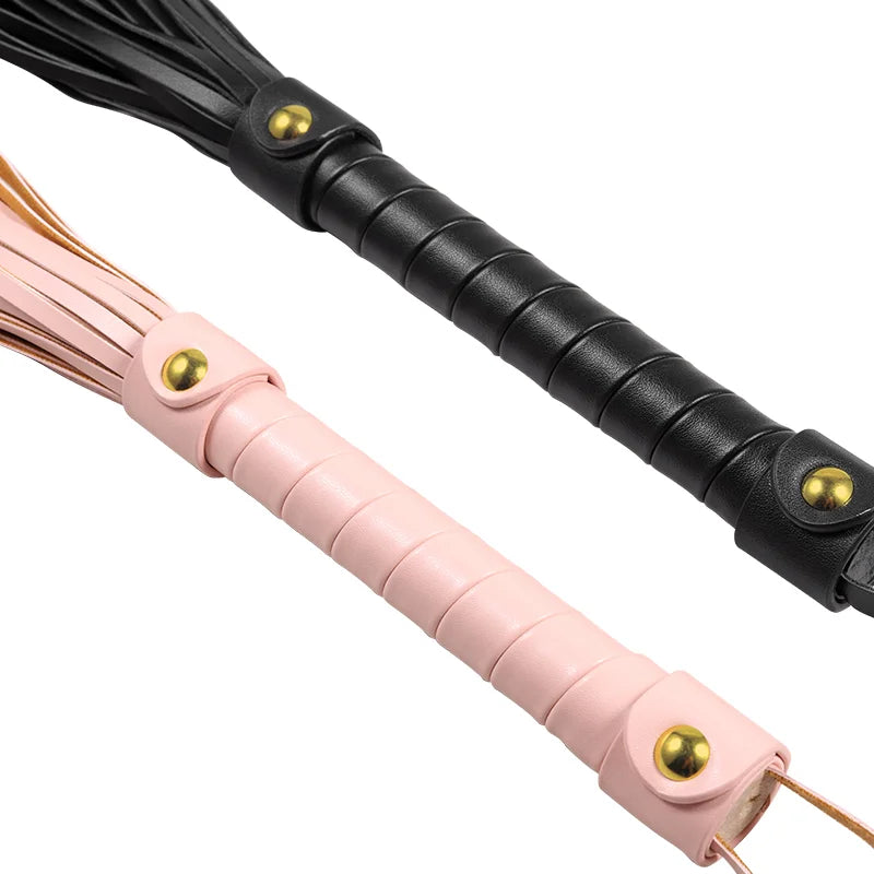 Black and Pink Tassel Floggers