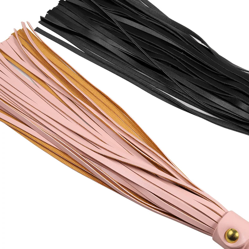 Black and Pink Tassel Floggers