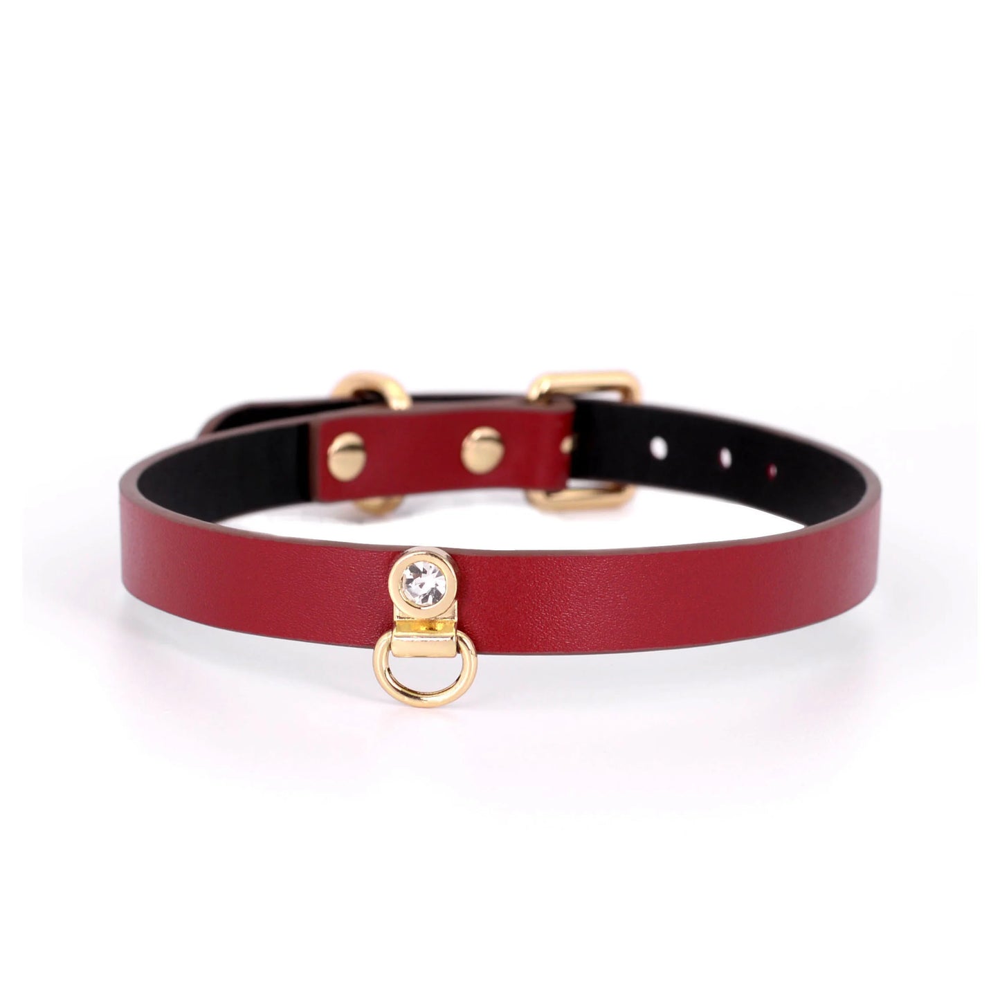 Leather Diamond Minimalist BDSM Collars
