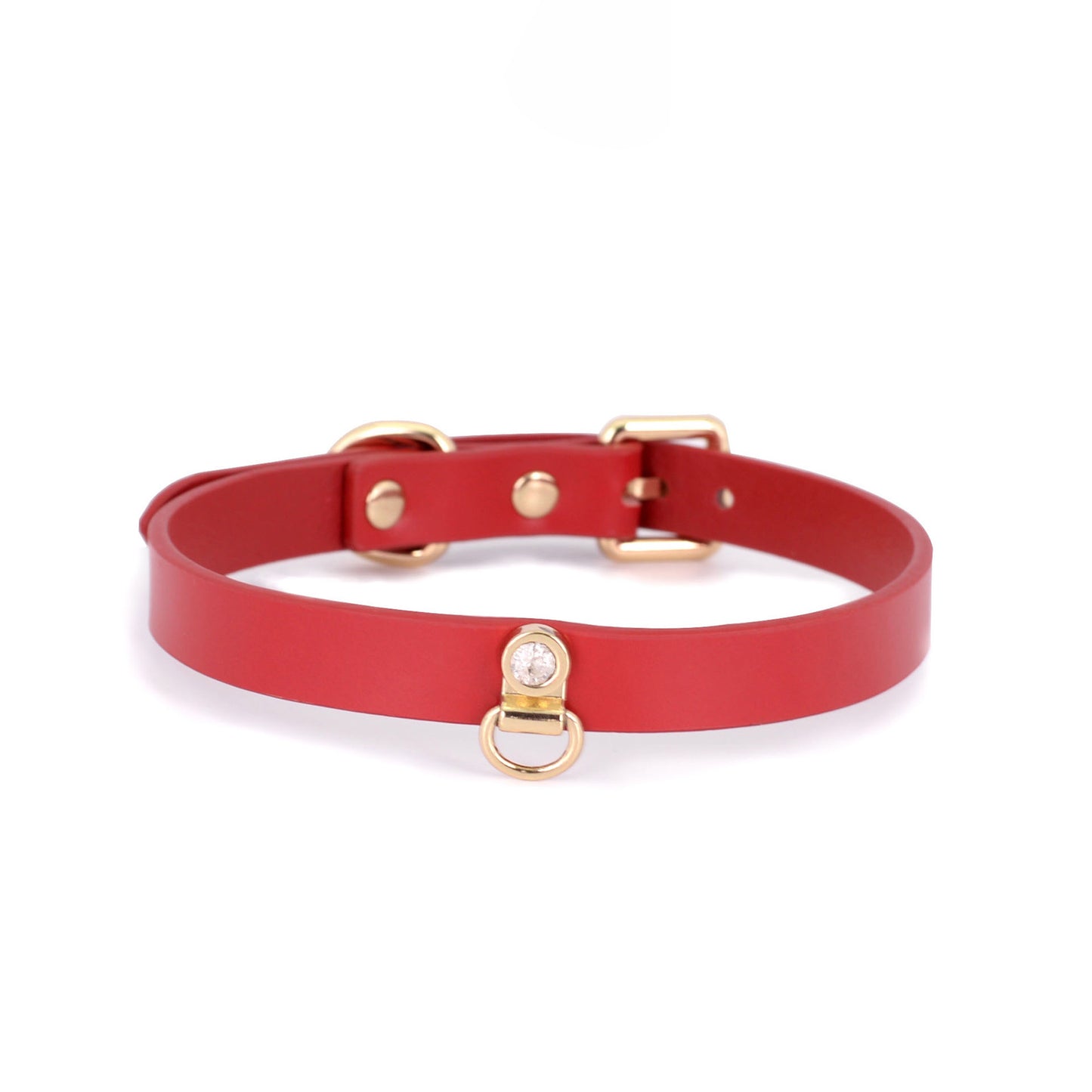 Leather Diamond Minimalist BDSM Collars