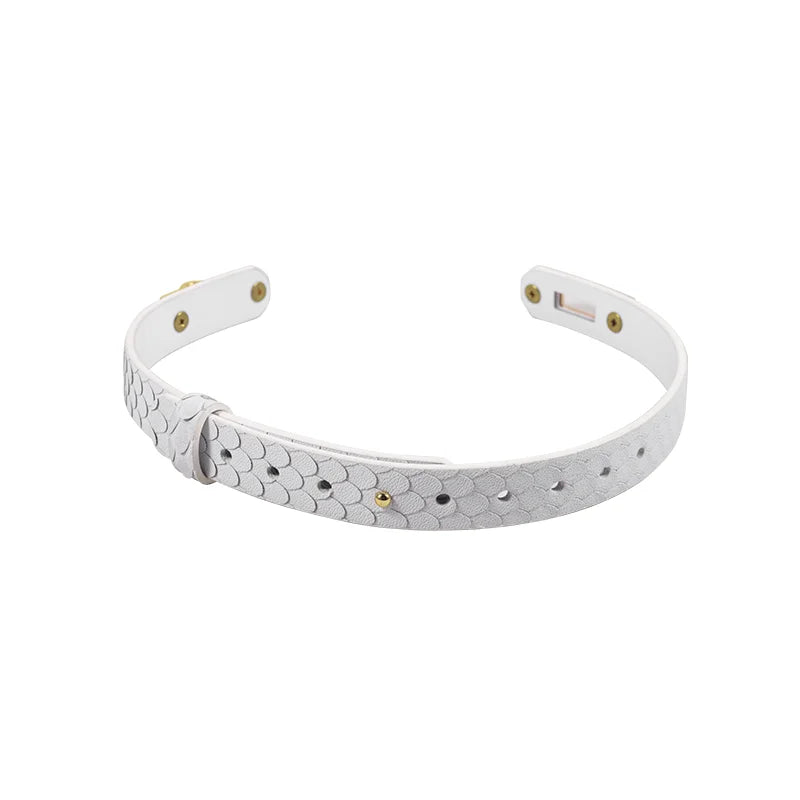 Dragon Scale Leather BDSM Collars
