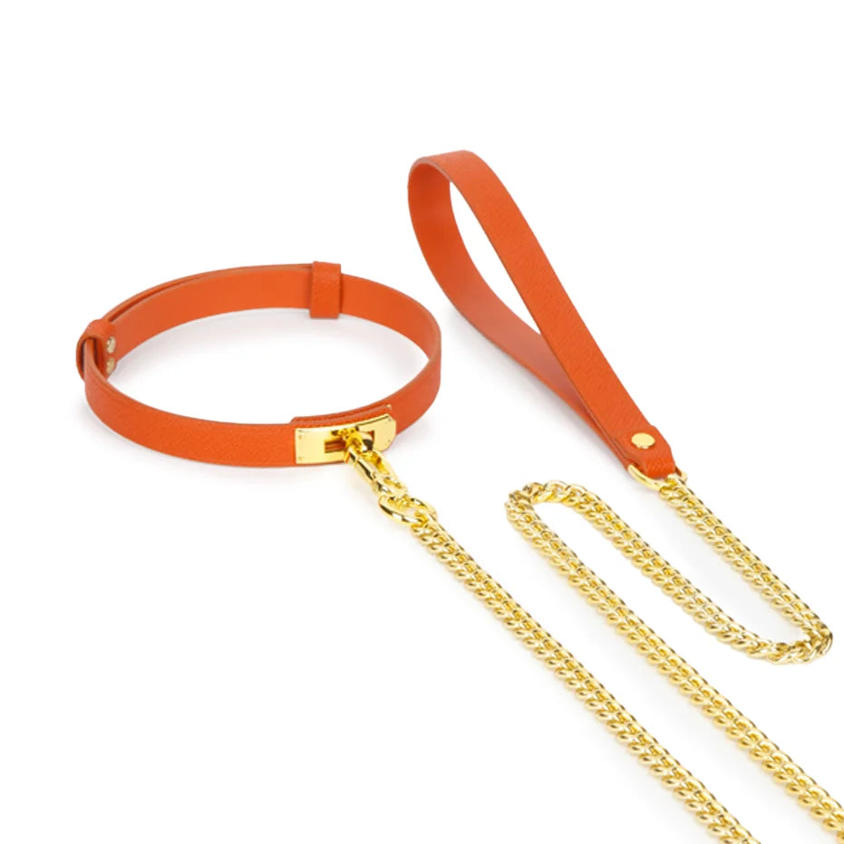 Textured Leather BDSM Collars for Women