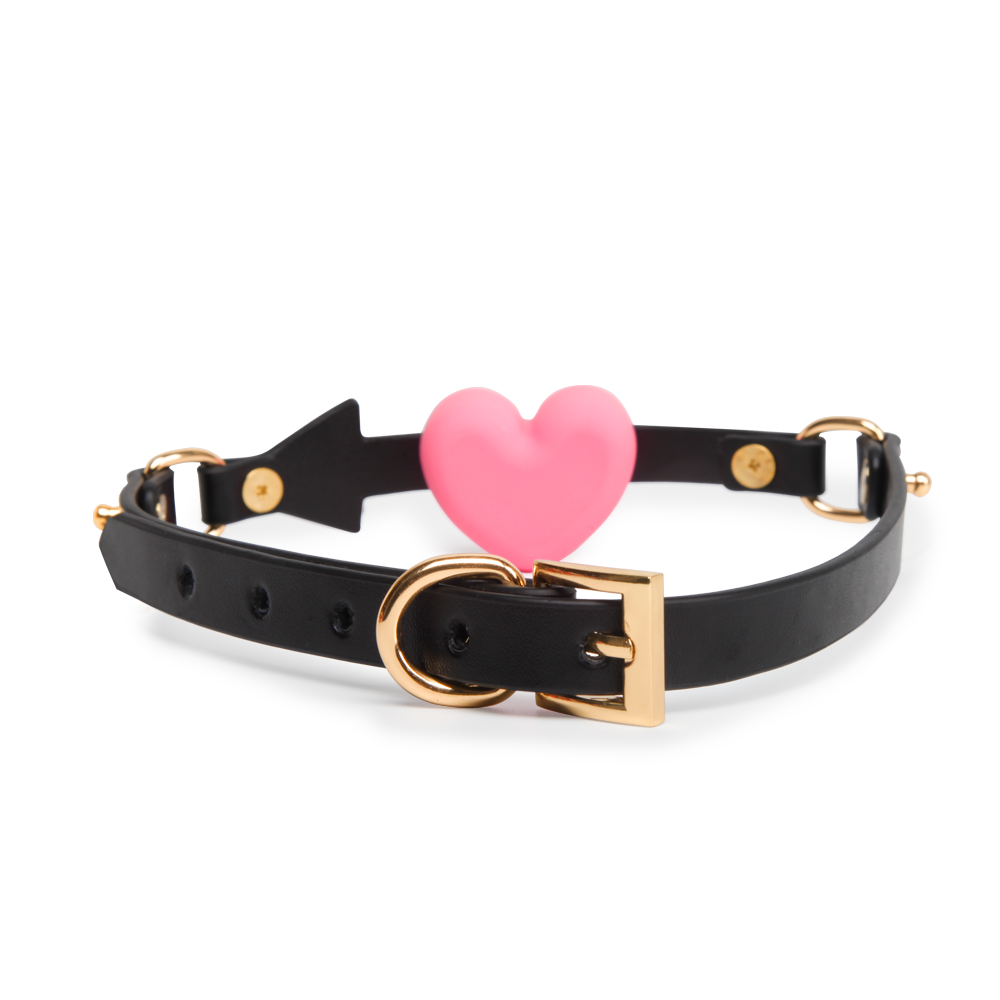 Heart-Shaped Silicone BDSM Ball Gags