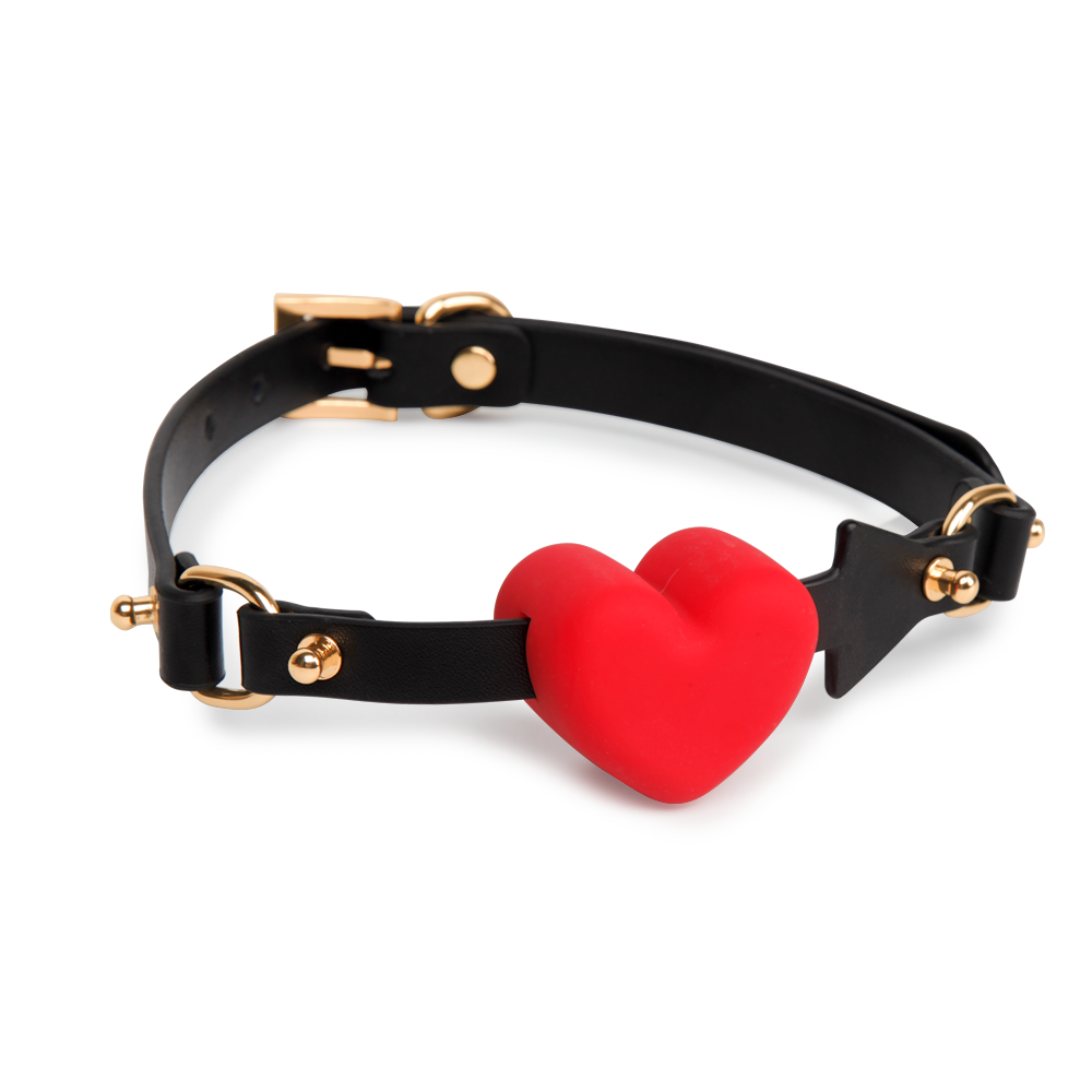 Heart-Shaped Silicone BDSM Ball Gags