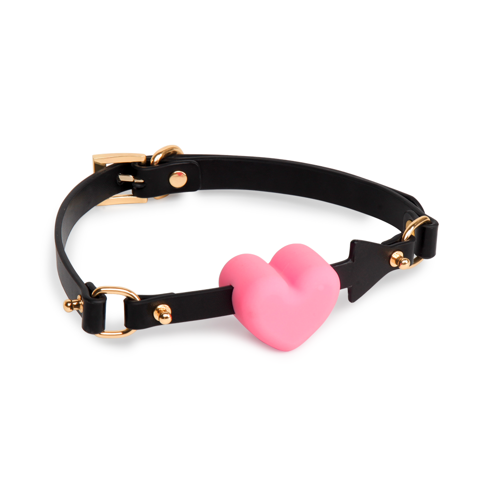 Heart-Shaped Silicone BDSM Ball Gags