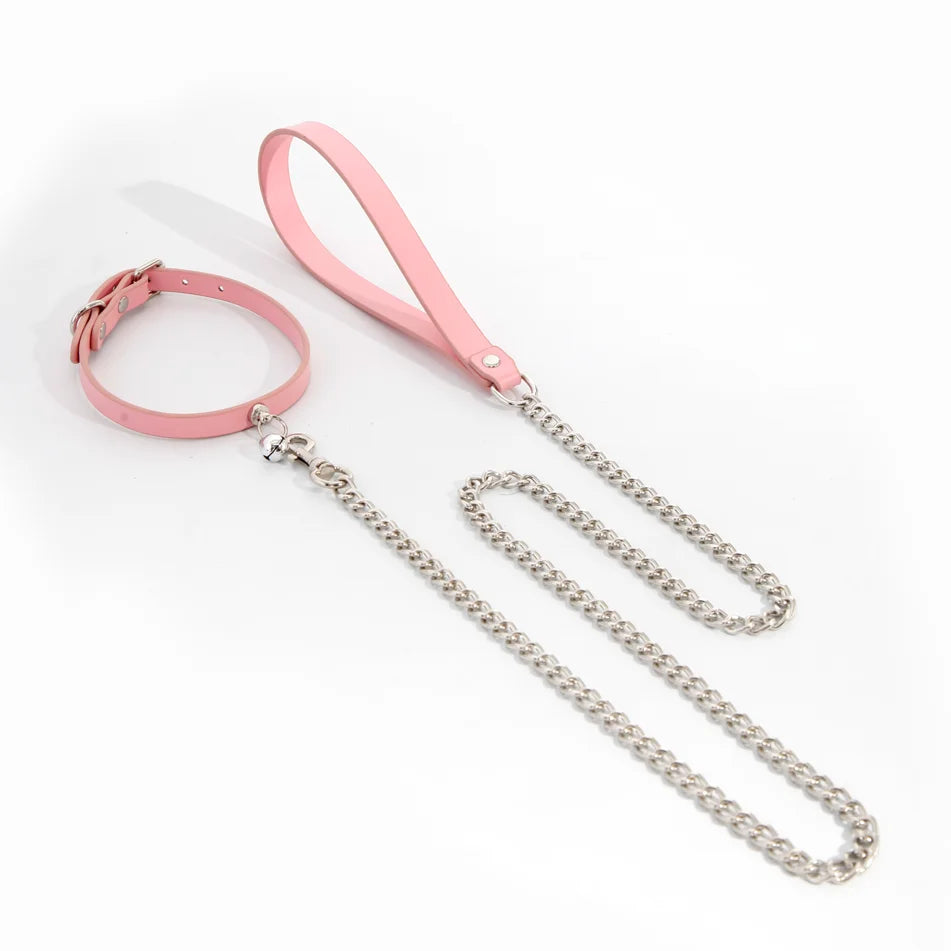 Minimalist Bell Leather BDSM Collars