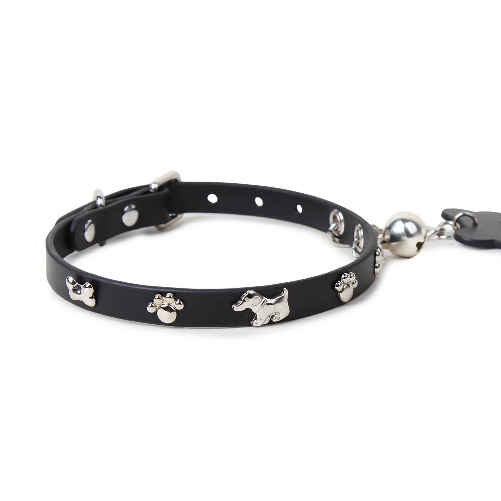 Leather Punk Bone BDSM Collars