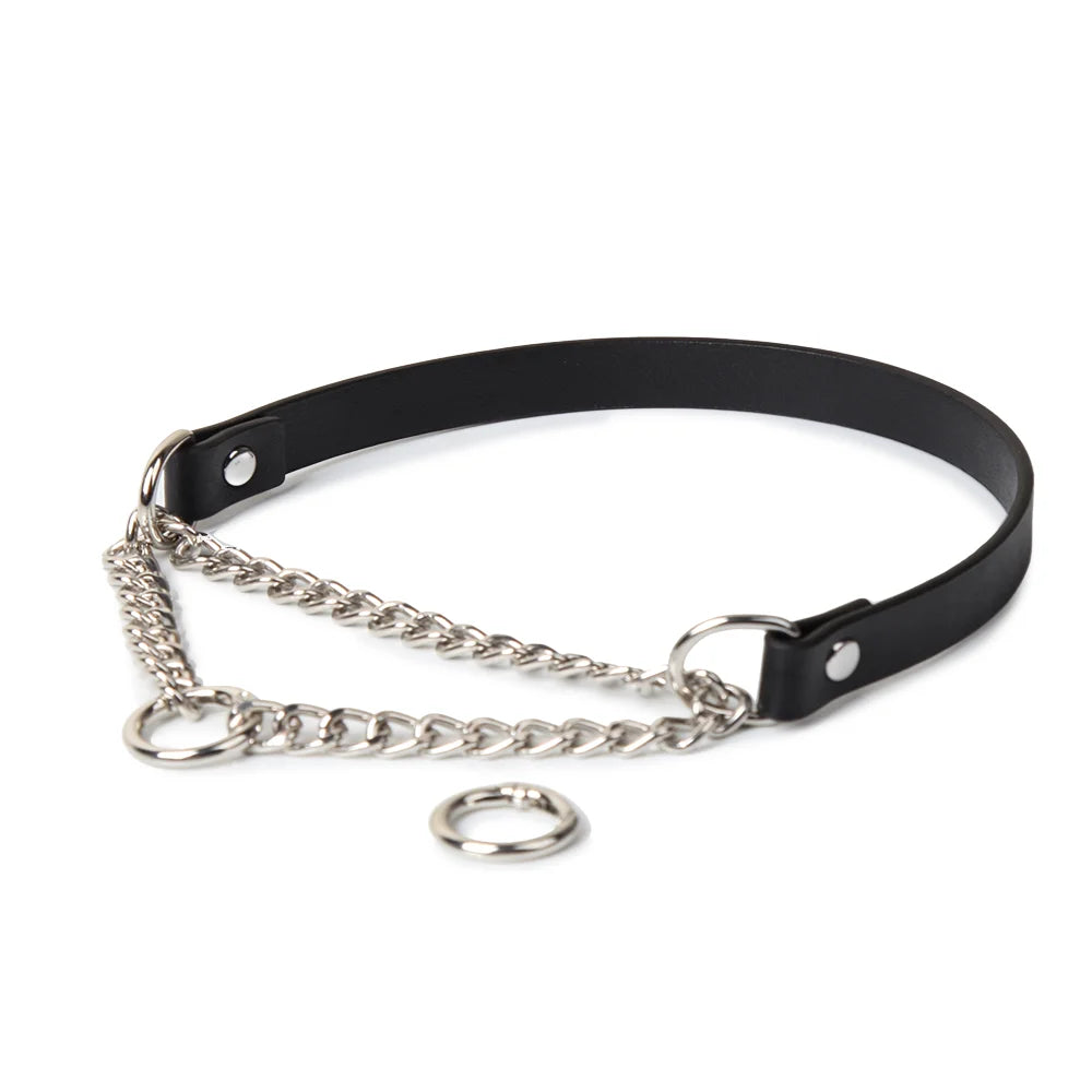 Adjustable Faux Leather BDSM Choker