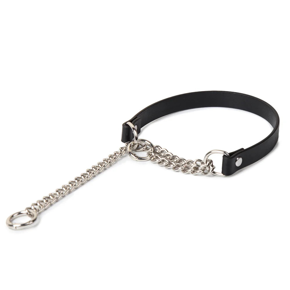 Adjustable Faux Leather BDSM Choker