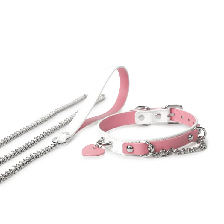 BDSM Choker - Adjustable Heart for Sensory Play