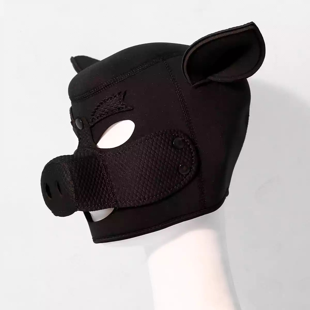 Piggy Knitted BDSM Hood - Playful Transformation Mask