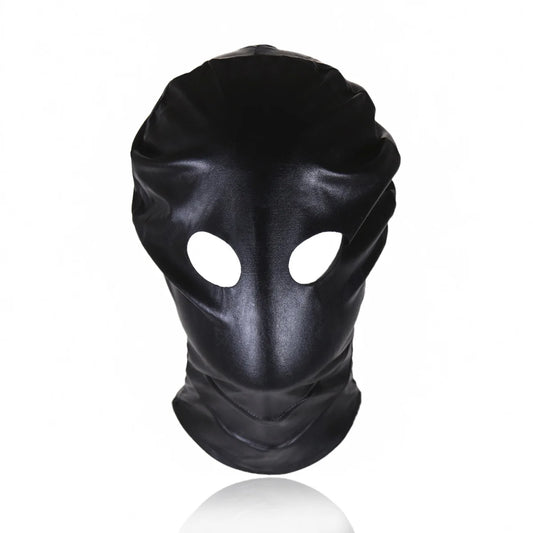 Pleather Asphyxiation Zipper BDSM Hood