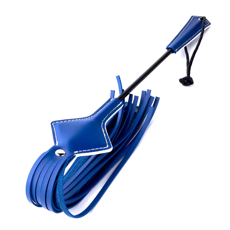 BDSM-Blue-Leather-Flogger-Whip_1