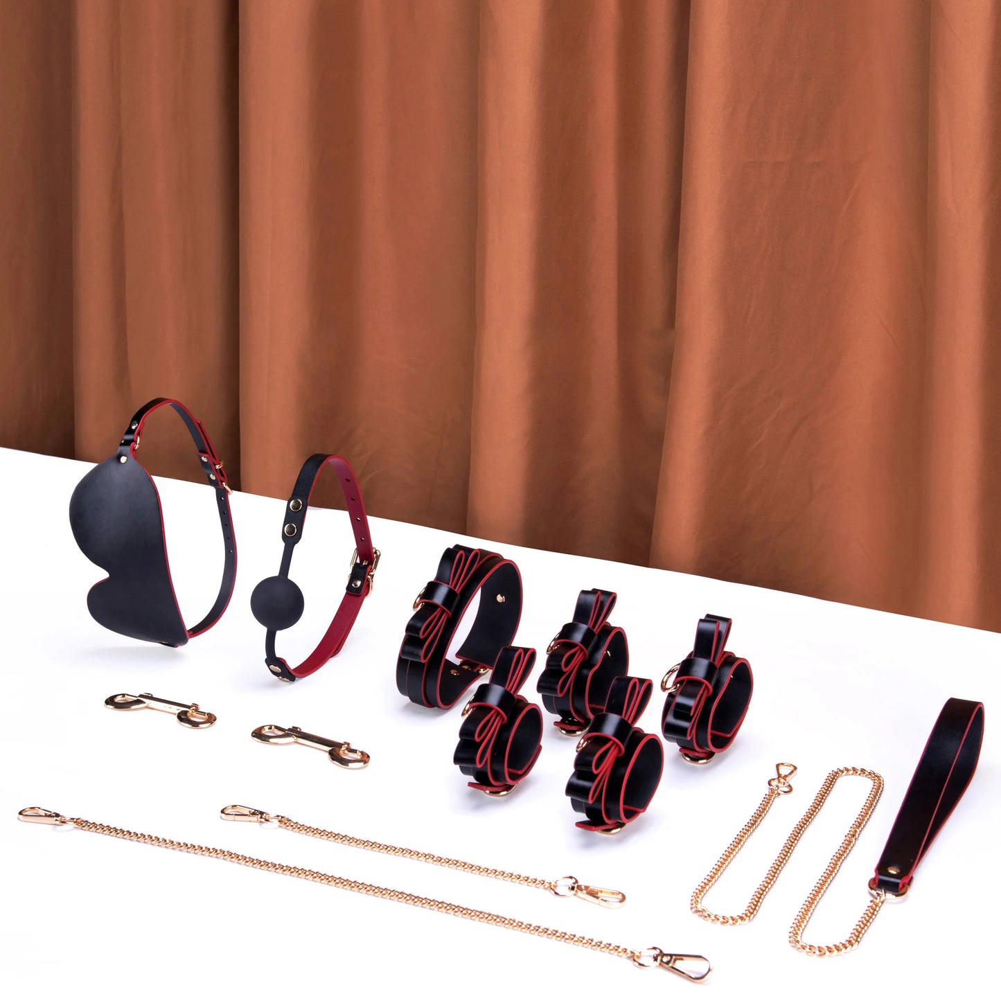 Black & Red Bondage Set-BDSM Kit