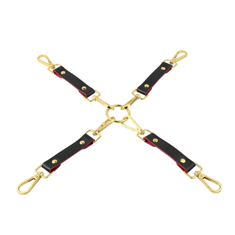 BDSM Gear Bondage Kit - Butterfly Design Black