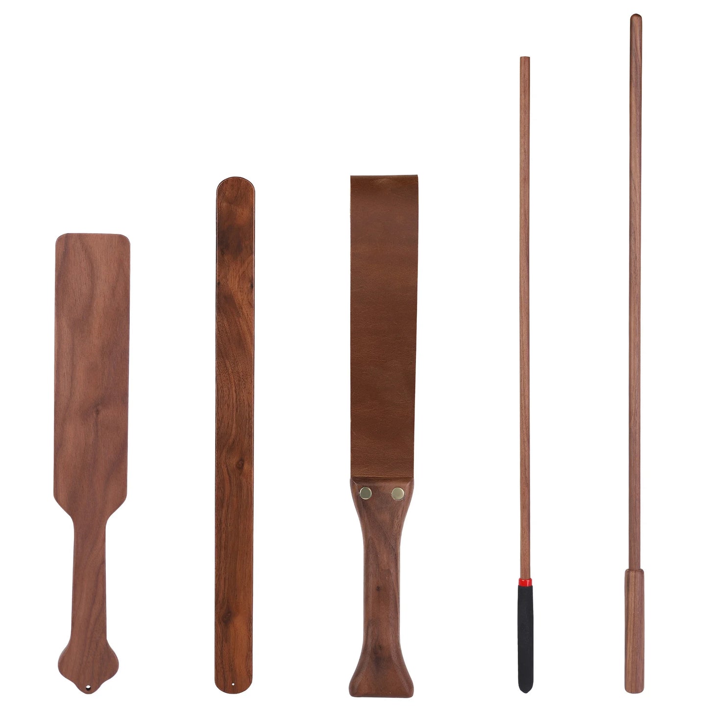 5-Piece Beginner's Solid Wood Paddle Set