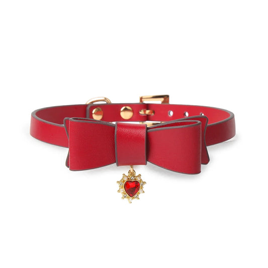 Bowtie Gem BDSM Choker for Romantic Play