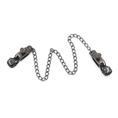 Charming Metal Chain Nipple Clamps with Bells for BDSM Fun