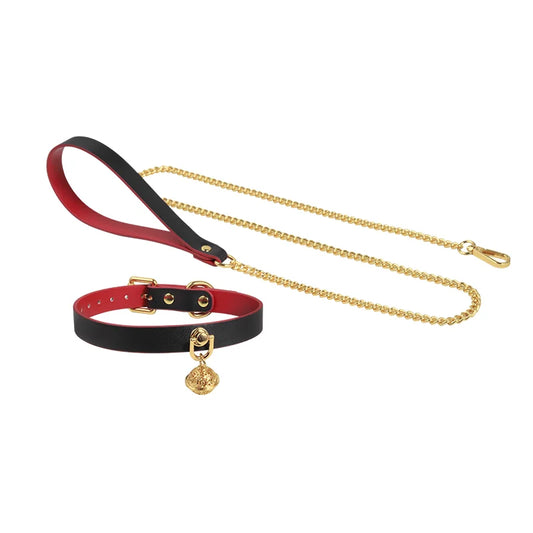 Color Block Bell BDSM Collar for Playful and Bold Design