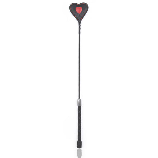 Classic Riding Crop in Black and Red Color Block