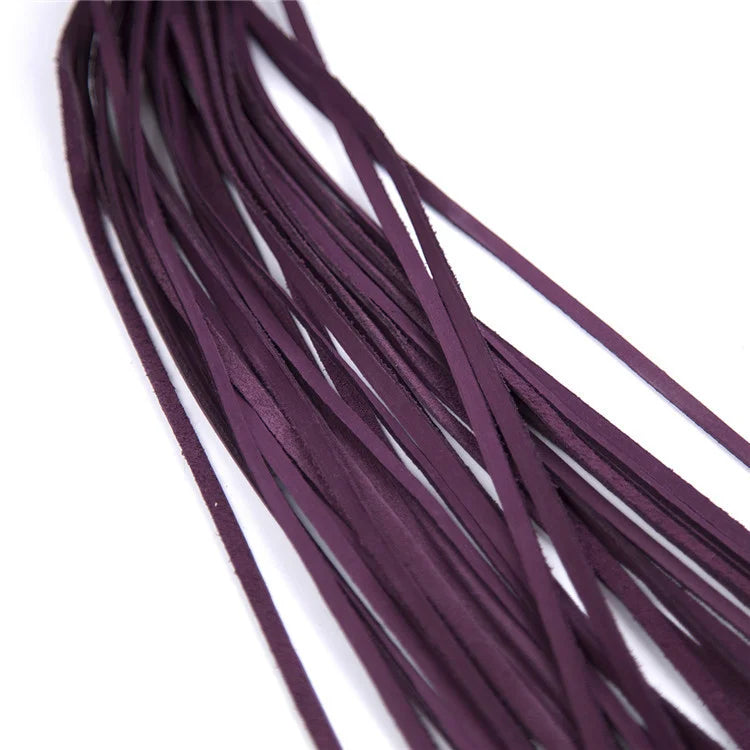 BDSM Floggers with Textured Impact and Crystal Handle