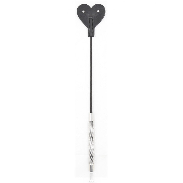 Heart-Shaped Diamond Handle Classic Riding Crop