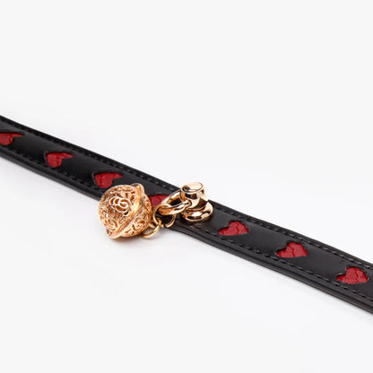 Double Layer Heart Leather BDSM Collars