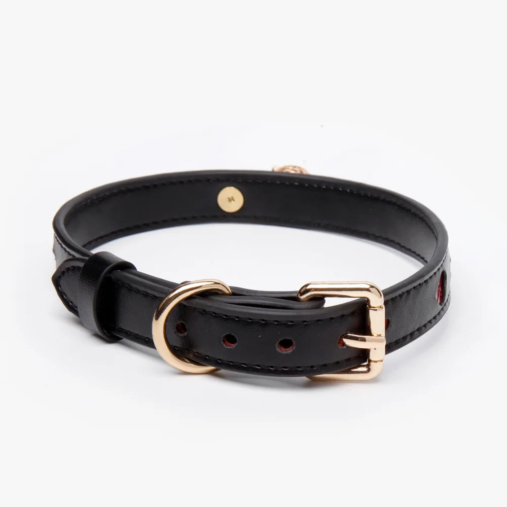 Double Layer Heart Leather BDSM Collars