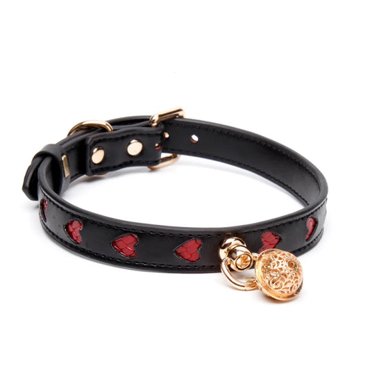 Double Layer Heart Leather BDSM Collars