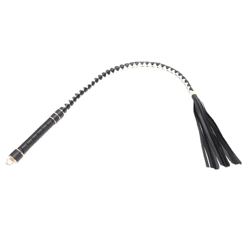 Dual-Sided Braided Leather Tassel BDSM Floggers