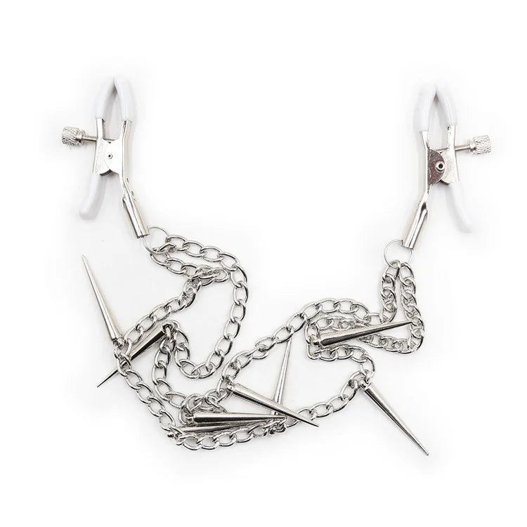 BDSM Spiked Metal Nipple Clamps