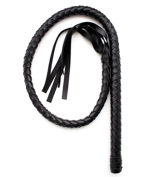 Woven Black BDSM Whip-BDSM Toys