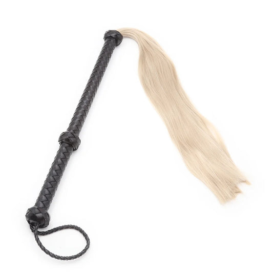 Extra Long Handle Ponytail Tassel BDSM Floggers