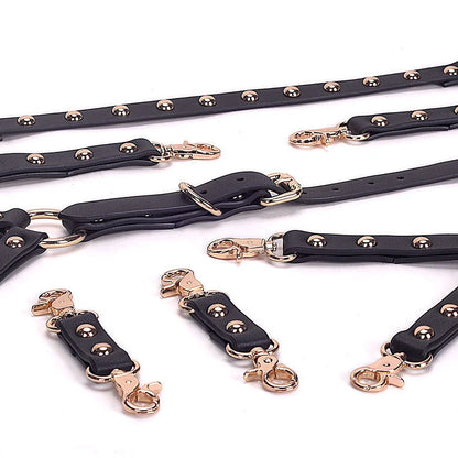 15-Piece Leather Bondage Kit-BDSM Kit