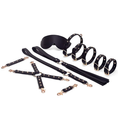 15-Piece Leather Bondage Kit-BDSM Kit