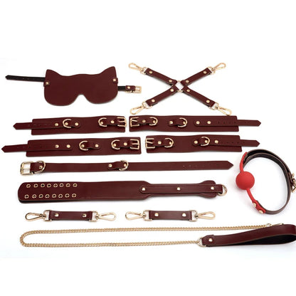 Burgundy BDSM Bondage Kit-BDSM Kit