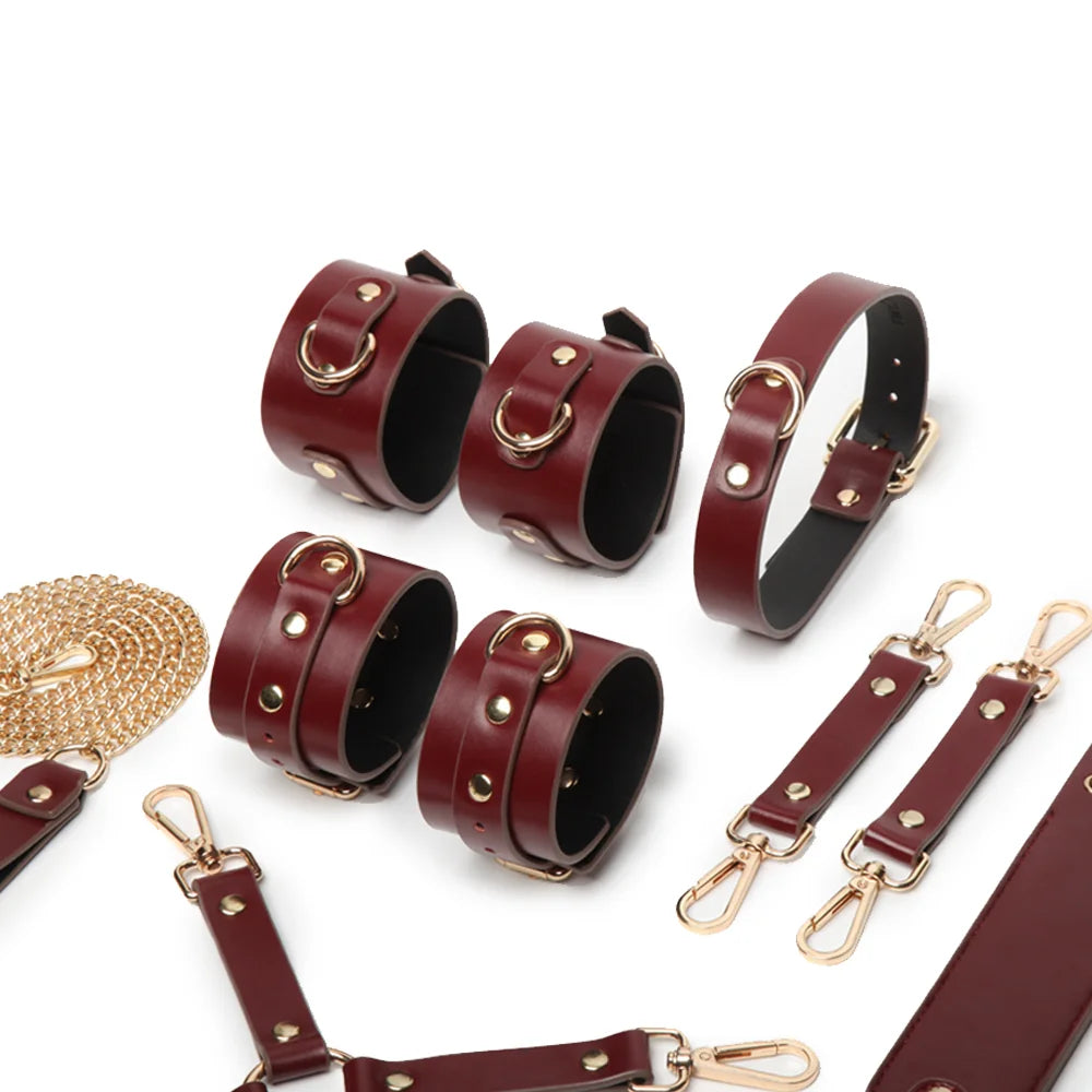 Burgundy Beginner Bondage Set-BDSM Kit