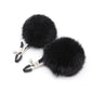 Flirty Fur Ball Nipple Clamps BDSM Accessory