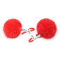 Flirty Fur Ball Nipple Clamps BDSM Accessory