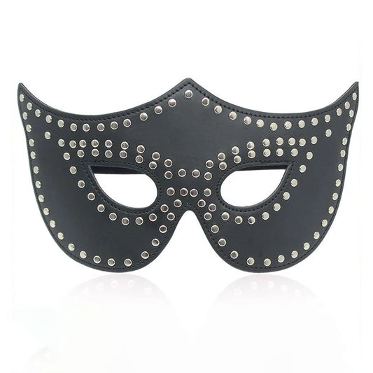 Gothic Studded BDSM Eye Mask for Sensory Play