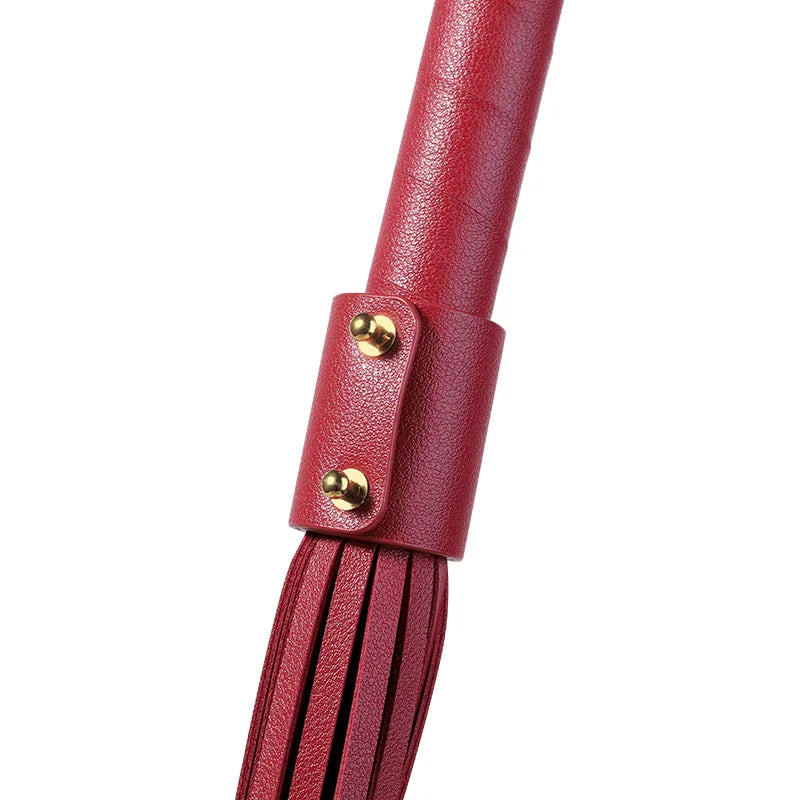 Handcrafted Leather Tassel Whip BDSM Toy