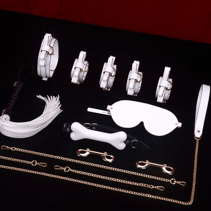 11 Piece White Bondage Set-BDSM Kit