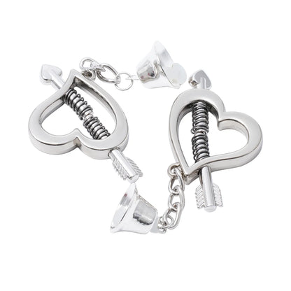 Heart Bell Spring Nipple Clamps for Perfect BDSM Play