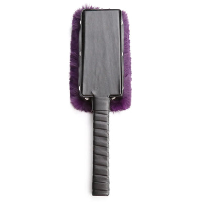 Leather Handle with Plush Gentle Impact Paddle for Soft Touch