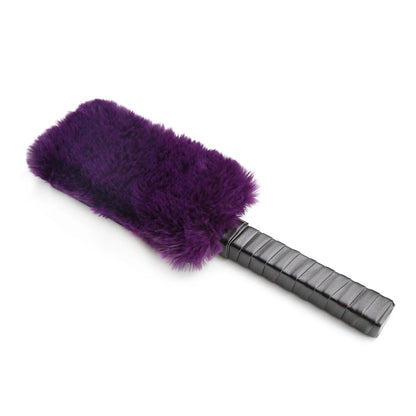 Leather Handle with Plush Gentle Impact Paddle for Soft Touch