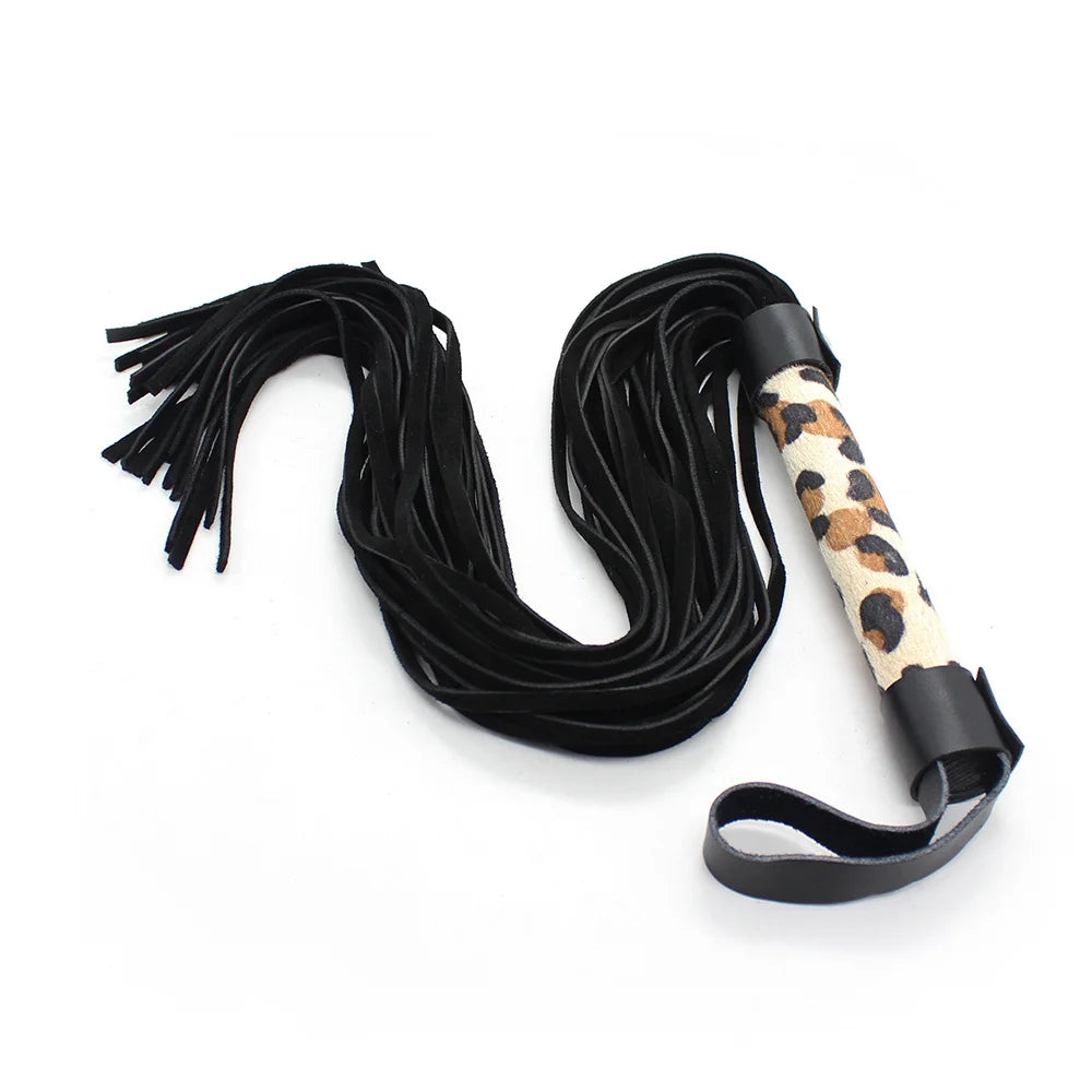 Lightweight Leopard Print Soft Impact BDSM Floggers