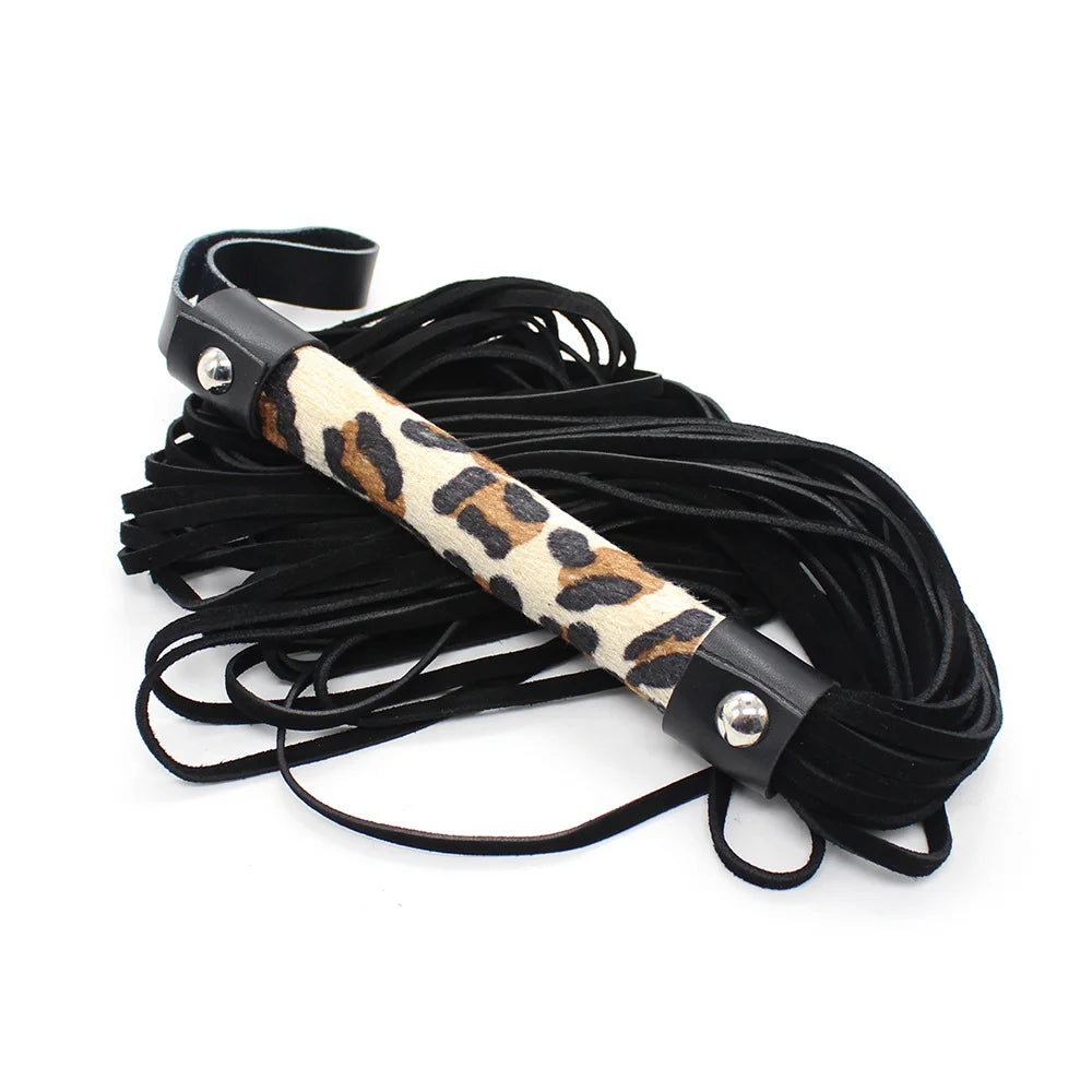 Lightweight Leopard Print Soft Impact BDSM Floggers