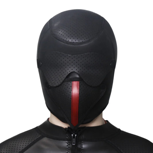 BDSM Training Mask with Detachable Eye Mask and Mouth Cover